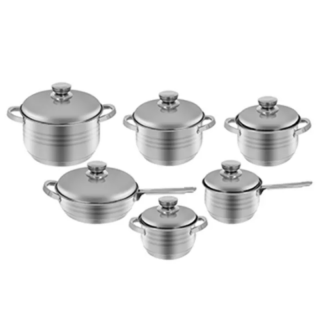 Set tenxheresh me kapak prej inox inox BR289