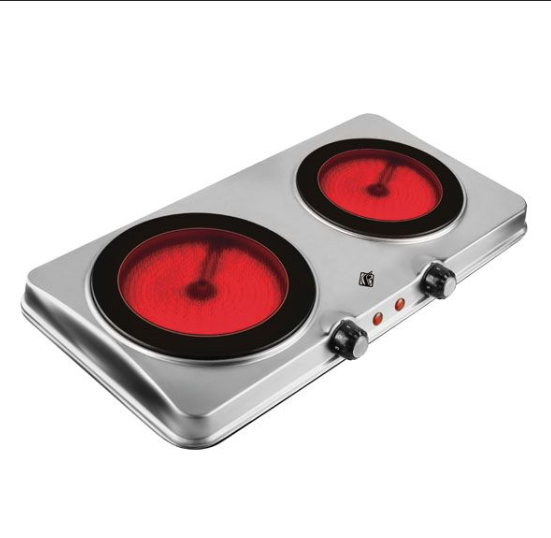 Sobë tavoline me dy pllaka 19 dhe 16.4 cm 2000W FS717