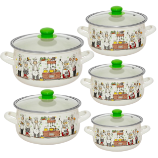 Kompleti i Tenxhere të Emaluara nga 1,8l16cm deri në 6l24cm BR31 M 315 M