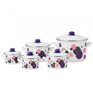 Kompleti i Tenxhere të Emaluara nga 1,8l16cm deri në 6l24cm BR471J