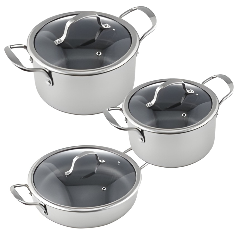 Tenxhere me kapakë qelqi BR961-963