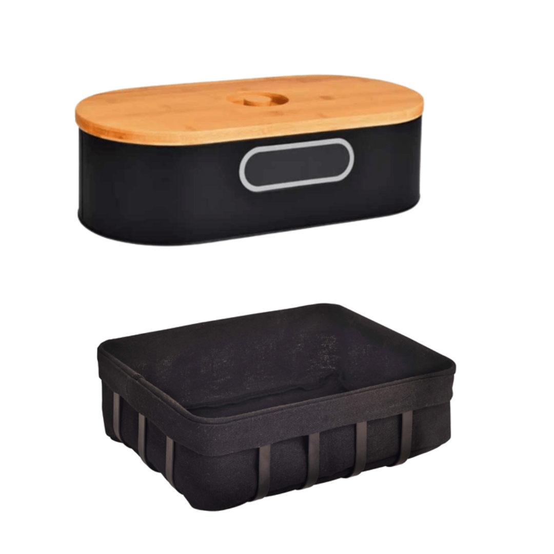 Сандаче за леб и корпа со салфетка од платно BR57C ab